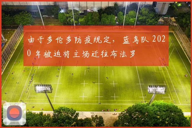 由于多伦多防疫规定，蓝鸟队 2020 年被迫将主场迁往布法罗